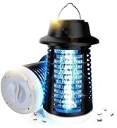 Bug Zapper Outdoor Indoor, Mosquito Zapper, Fly Trap, Waterproof Insect Killer, 3800V Electric Fl...