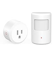 SEHOMY 3 Pack Motion Sensor Switch for Bathroom with Plug, PIR Infrared Indoor Motion Activated D...