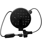 YOJOE 30 Ft Retractable Extension Cord Reel, 16/3 SJTW Power Cord with 3 Electrical Outlets and 1...