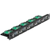 UCTRONICS 19" 1U Raspberry Pi Rackmount, SSD Bracket for Any 2.5" SSDs, Hold Up to 5 Raspberry Pi...