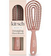 Kitsch Hair Brush Detangler – Flexi Flow Hair Brush for Women, Men &amp; Kids | Detangling Brushes fo...