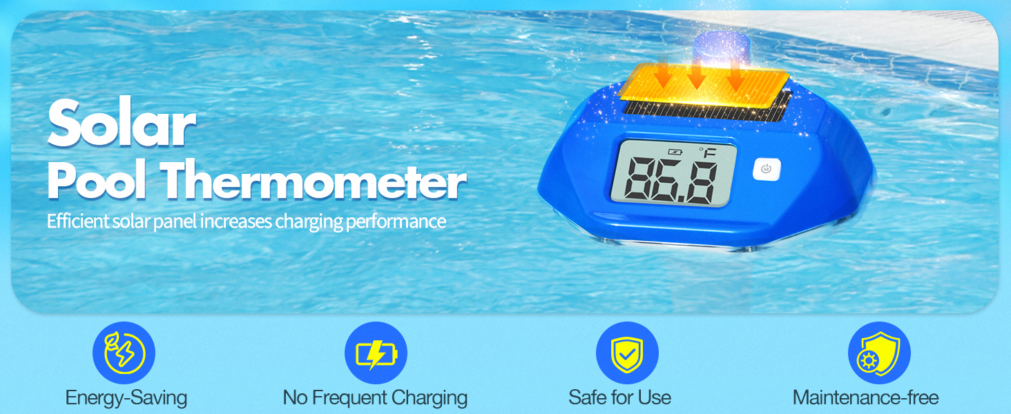 remote pool thermometer wireless pool thermometer floating easy read solar pool thermometer