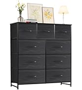 Accver Dresser with 9 Drawers for Bedroom, Fabric Clothes Cabinet for Closet, Anti-Tip Storage Dr...