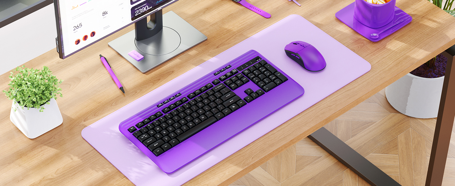 purple wireless keyboard