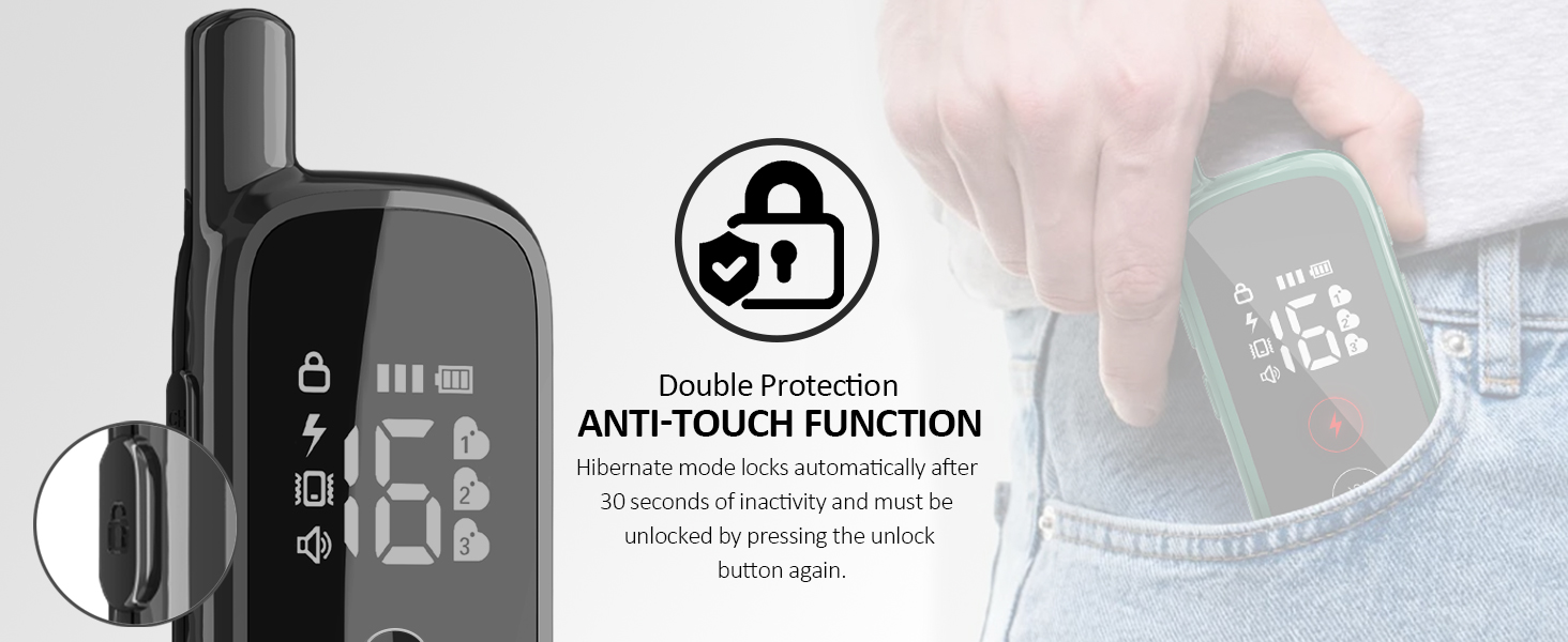 electric dog collar dog shock collar with remote for small dogs