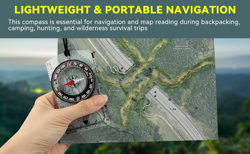 Compass hiking survival