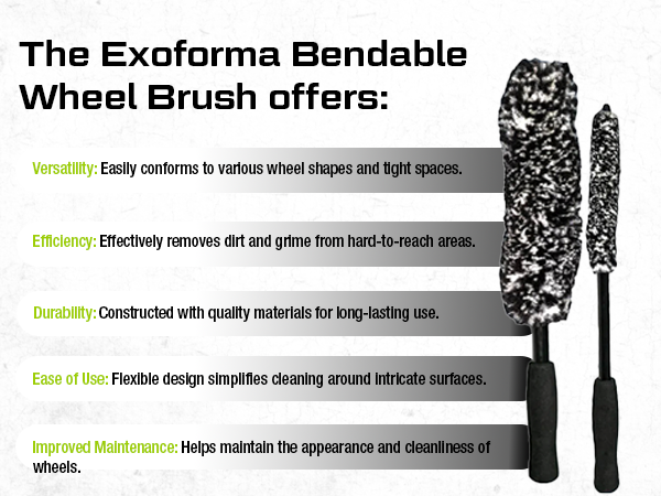 exoforma wheel brush car detailing products carwash cleaner