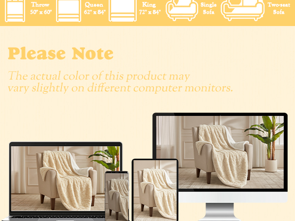 faux fur heated blanket