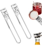 2PCS Jar Opener for Weak Hands,New Adjustable Multifunctional Stainless Steel Can Opener for Seni...