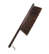 Xifando Wooden Handle Hand Broom Brush – Soft Bristle Cleaning Brush for Furniture, Bed, Car &amp; De...