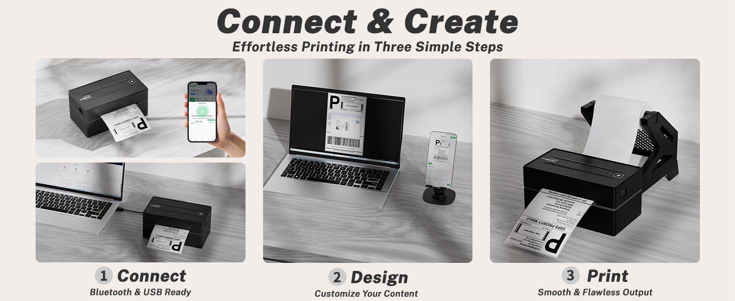 Connect &amp;amp; Create: Effortless Printing in Three Simple Steps.