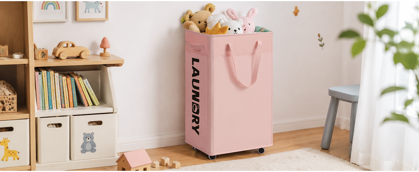 Goodpick Laundry Basket with Wheels