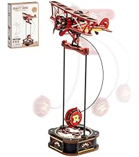 ROBOTIME Dinosaur 3D Wooden Puzzles, Velociraptor Model Kits can Walk, Mechanical Dinosaur STEM Toys...