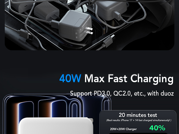 multi port charger block