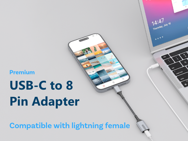 cable usb c to lightning adapter iphone headphone adaptador lightning a usb c tipo c auriculares