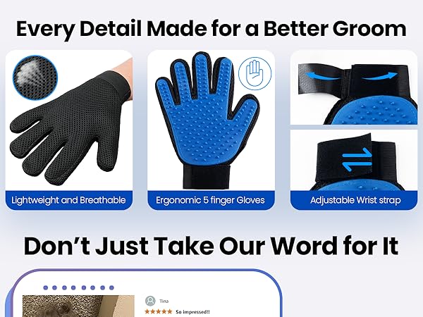 pet grooming gloves 16