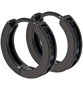 Tarsus Hypoallergenic Huggie Hoop Earrings for Men Women 18k Gold Plated Stainless Steel for Sens...