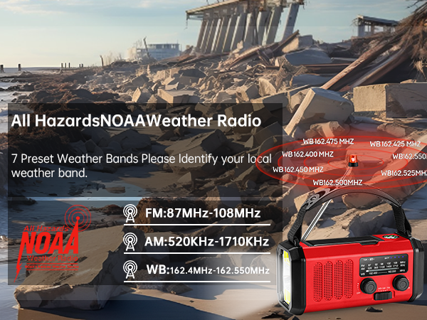 emergency radio hand crank solar