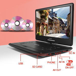portable dvd player for car