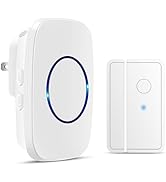 Door Chime When Door Opens, FullHouse Door Sensor Wireless Entry Alarm with 1000ft Range, 60 Chim...