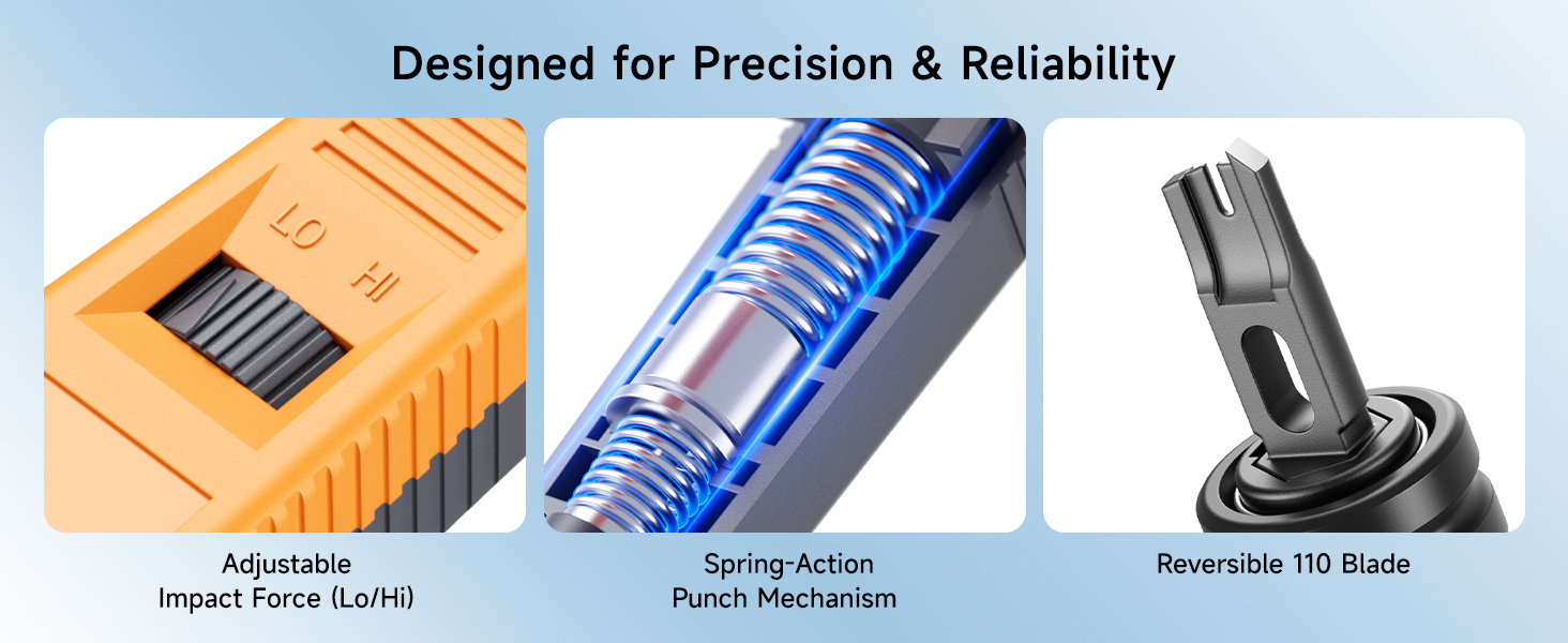 Cable Matters 110 Punch Down Tool with 110 Blade, Ethernet PunchDown Tool, Keystone Punch Down