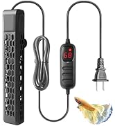 HITOP 200W Aquarium PTC Heater with Controller: Digital Heater for Fish Tank and Turtle Tank 25-6...