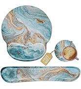 Keyboard Wrist Rest and Mouse Pad Wrist Support, Ergonomic Gel Memory Foam Keyboard Set with Non-...