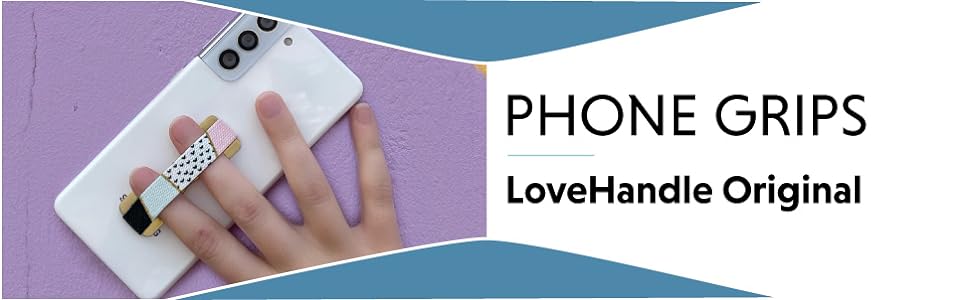 LoveHandle, Original, Slim Design, Pocket, Gift, Universal, Adhesive Adapter, Comfortable Elastic