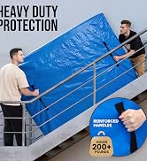 TAILI QUEEN Mattress Bags for Moving and Storage, Heavy Duty Moving Supplies Mattress Cover with ...