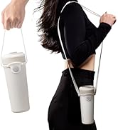 BONE 25oz Insulated Water Bottle with 2 Carrying Straps, Double-Walled Stainless Steel Travel Mug...