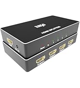 KAGO HDMI Splitter - HDMI Splitter 1 in 4 Out,4 Way Premium Quality Outputs,High Resolutions Supp...