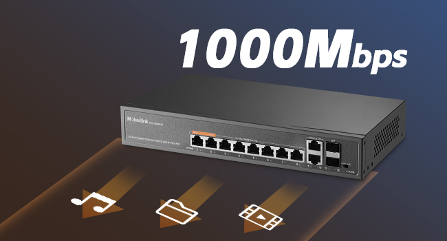 12-Port Gigabit PoE Switch