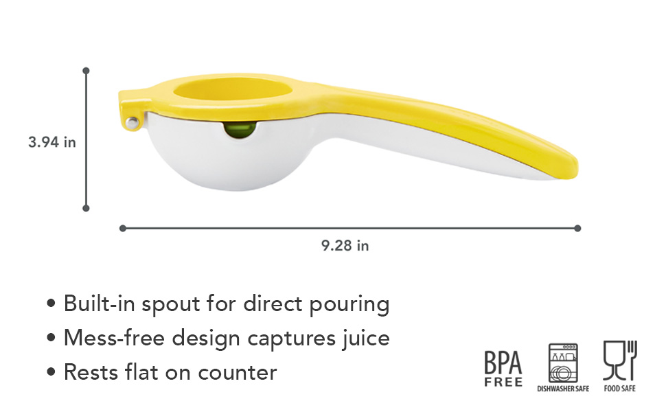 built-in spout for direct dual side pouring 