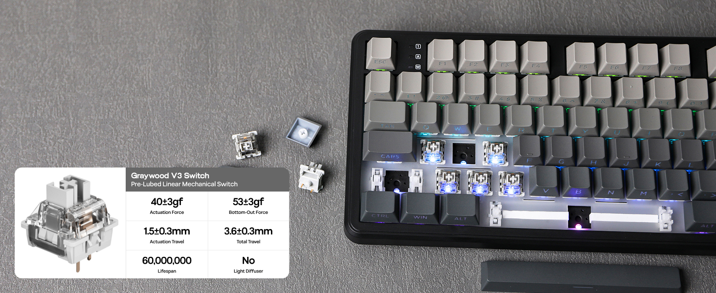 F108 Wireless Gaming Keyboard