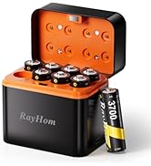 Rechargeable AA Lithium Batteries with Charger - 8 Pack Double A Batteries for Blink Camera, 1.5V...