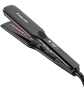 ANNLARY Hair Straightener, 1.75 Inch Flat Iron with Infrared and Ionic Technology, Titanium Plate...