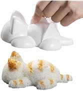 Cute Cat Shape Onigiri Mold Sushi Maker - Food Safe Plastic Sushi Rice Mold for Kids, Perfect for...