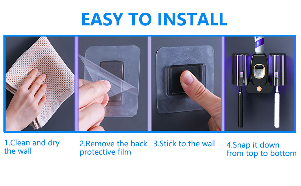 3 in 1 Toothbrush Cleaner Holders