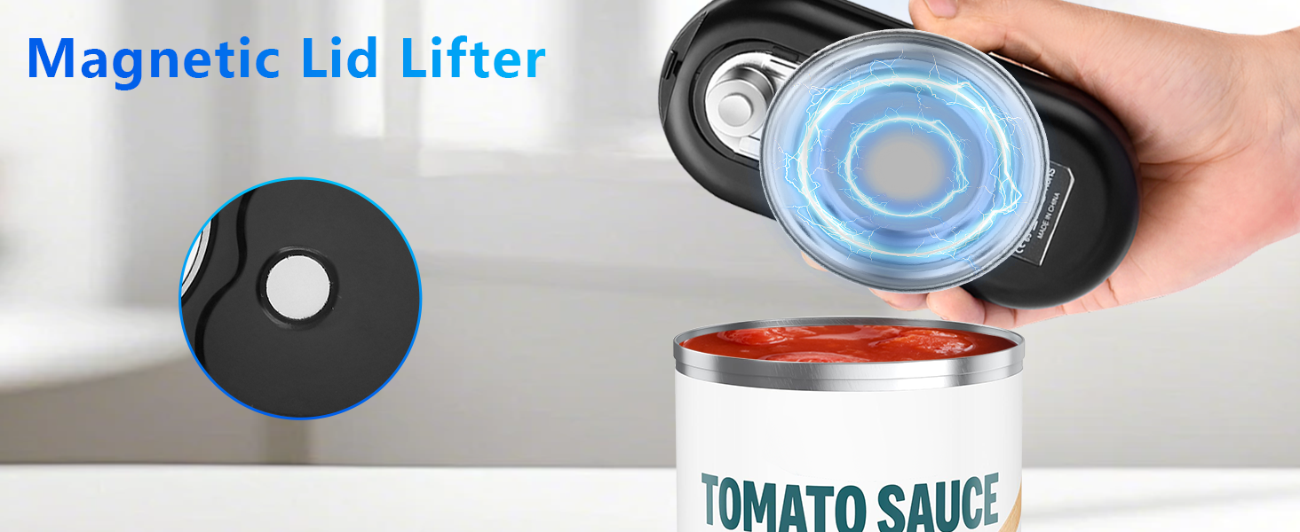 can opener with magnet