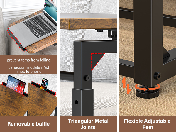 adjustable tv tray table