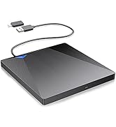 External CD DVD Drive USB 3.0 Type-C, VersionTECH. Portable USB C Superdrive Burner Player Writer...
