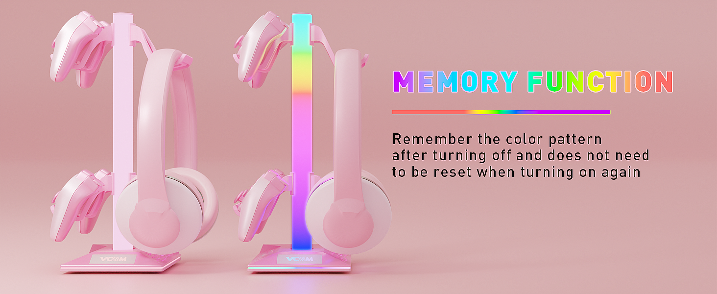 RGB Gaming Headphones Stand