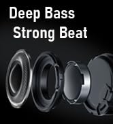 TONEMAC U8 Bluetooth 5.3 Headphones, Wireless Earbuds with 15 Hours Playtime, IPX7 Waterproof Spo...