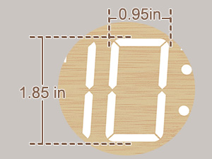 digital clock large numbers