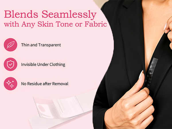 Strong Double-Sided Invisible Adhesive Body Tape for Clothes Dresses