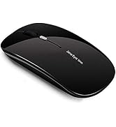 Uciefy Q5 Slim Rechargeable Wireless Mouse, 2.4G Portable Optical Silent Ultra Thin Wireless Comp...