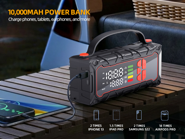 portable battery jump starter for car