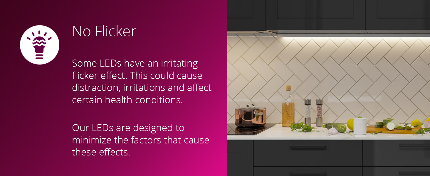 No Flicker cabinet lights motion sensor