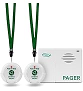 Smart Caregiver Pager System with 2 Call Buttons for Elderly Assistance, Fall Prevention, and Nur...