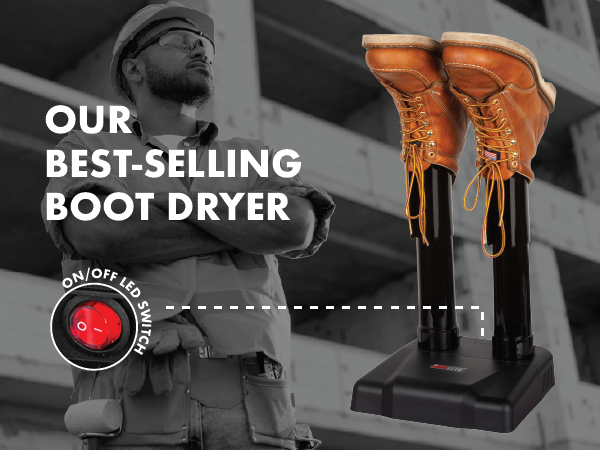 A construction worker stands at a sight. Text reads 